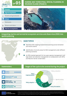 Integration of ecosystem services information on marine and terrestrial spatial planning
